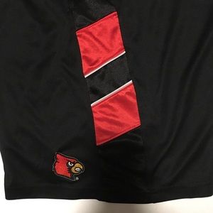 2XL CARDINAL BLACK ATHLETIC SHORTS PRO EDGE KNIGHTS APPAREL SHORTS EUC